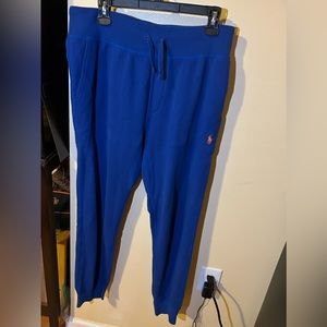 Blue polo sweatpants